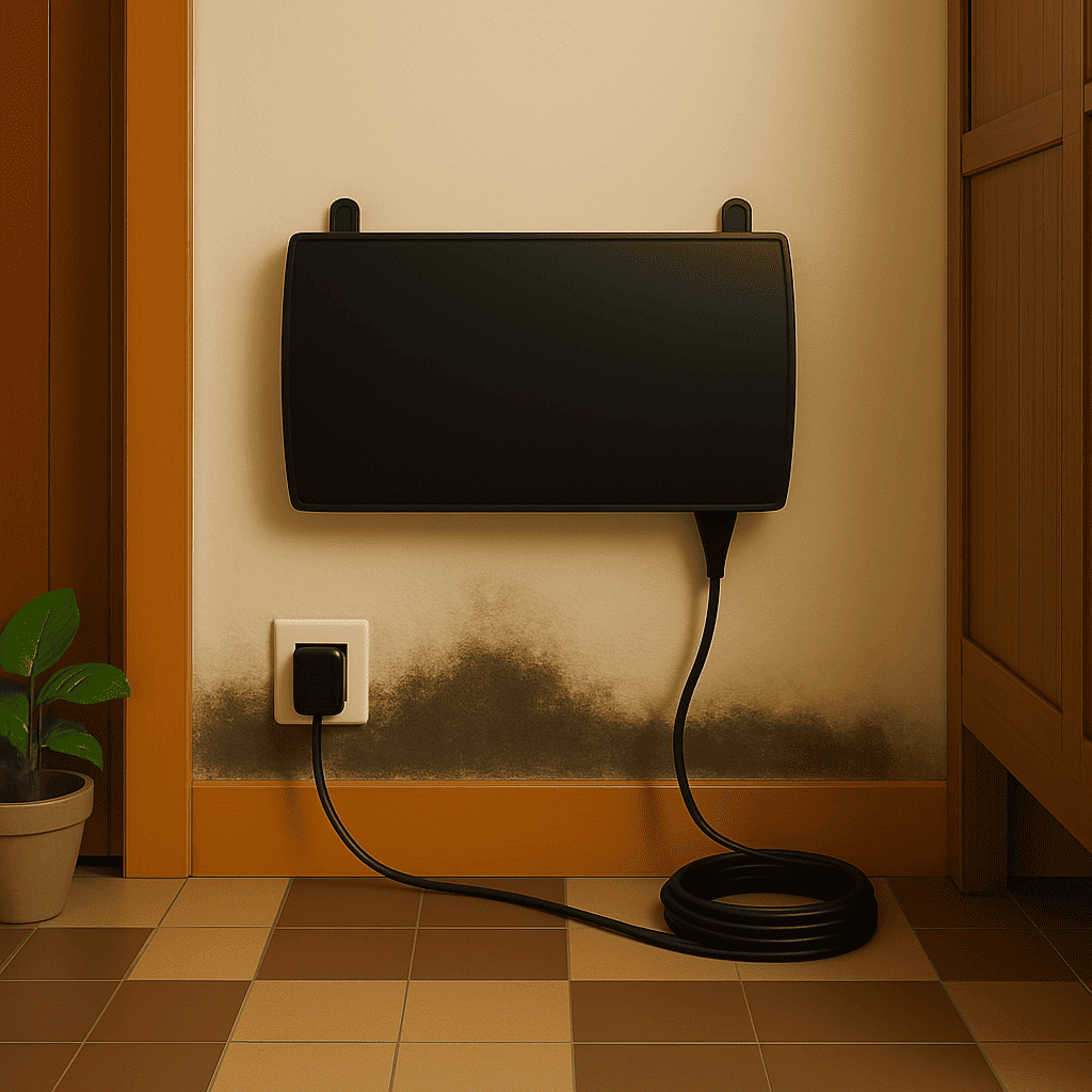 dispositivo sin obras para muros húmedos